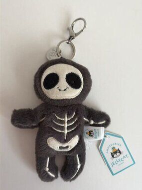 Jellycat Skeleton Bob Bag Charm BNWT Fast Shipping